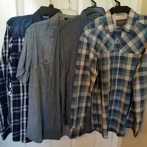 Lot of 4 button up shirts